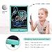 Drawing Tablet 10 Inches LCD Writing Tablet Colorful Screen, Doodle Board Electronic Doodle Pads Writing Board for Kids and Adults（Blue）