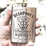 8oz Deadpool Whiskey Flask L1