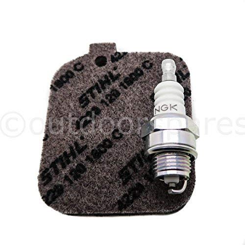 Genuine Air Filter & Plug Service Kit For Stihl Leaf Blowers & Shredders BG45 BG46 BG55 BG65 BG85 BR45C SH55 SH85