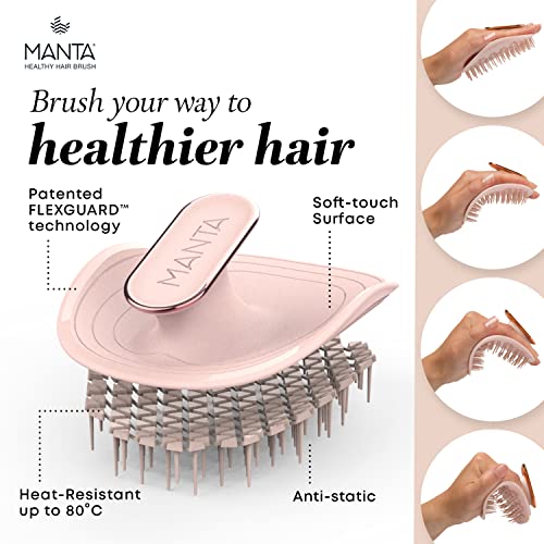 Manta Hair Manta Hair Fully Flexible Hair Brush Prevent Hair Breakage