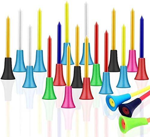 Golf Tees Plastic Unbreakable 3 1/4 2 3/4 2 1/8 inch Bulk Long Short Value 30 Pack, Multi Color with Soft Rubber Cover Cushion Top Tee Bulk Set for Men Women Kids Golf Tees Plastic Unbreakable 3 1/4 2 3/4 2 1/8 inch Bulk Long Short Value 30 Pack, Multi Color with Soft Rubber Cover Cushion Top Tee Bulk Set for Men Women Kids