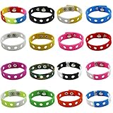 YaqinZ 16 Colors 7 Inch Kids Bracelets for  Shoe Charms Adjustable Movement Cute Wristband Kids Birthday Gifts