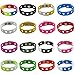 YaqinZ 16 Colors 7 Inch Kids Bracelets for Jibbitz Shoe Charms Adjustable Movement Cute Wristband Kids Birthday Gifts