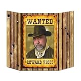 Wanted Poster Photo Prop Party Accessory (1 count) (1/Pkg)