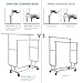 TomCare Garment Rack Double Clothes Racks Adjustable Clothing Rack Extensible Clothes Hanging Rack Commercial Grade Garment Rolling Racks for Hanging Heavy Duty Stainless Steel Garment Rack on Wheels
