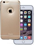 iPhone 6 Plus Case, Daswise® Slim-fit iPhone 6 Plus Cases 5.5 Inch, Ultra-thin Screen Protector with Precise Ports & Logo Cut-outs, Soft TPU Bumper Protection- Impact & Scratch Resistant, Shock Proof/dirt Proof Metallic Finished Base (Champagne Gold)