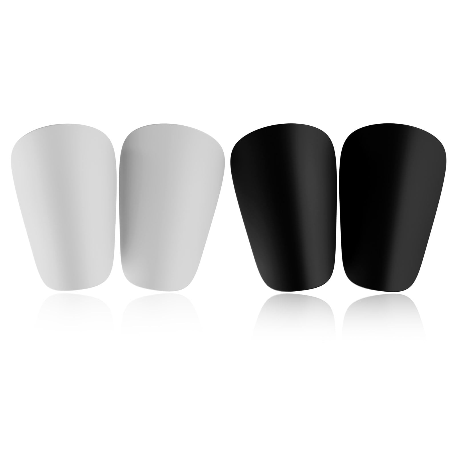 CLOPAE 4Pcs Mini Shin Pads for Football, Mini Soccer Shin Guards, 8 x 5 cm, Small Shin Pads for Children, Boys, Girls