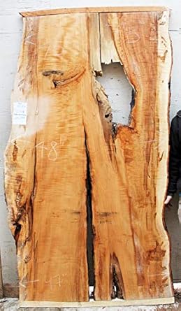 Amazon Com Figured Live Edge Dining Tabletop Natural Ambrosia