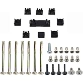 Replacement Console Screws with Rubber Foot Cover Set for PS2 PS3 Slim 2000 3000 4000 70000 Console Screw Kit Repair Parts (AB)