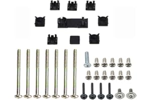 VANJUNN Replacement Console Screws with Rubber Foot Cover Set for PS2 PS3 Slim 2000 3000 4000 70000 Console Screw Kit Repair Parts (AB)