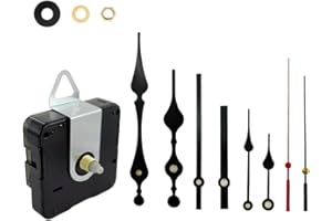 ALONEAKA Clock Mechanism Replacement - Quartz Battery Operated Movement Silent Clocks Kit DIY Repair Parts (12mm)