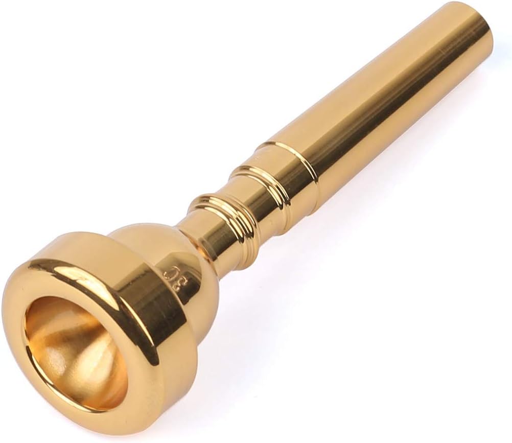 Trumpet Mouthpiece 3C Golden Color Compatible for Beginners