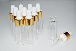 Hustar Small Dropper Bottle, 10pcs 5ml Mini Sample