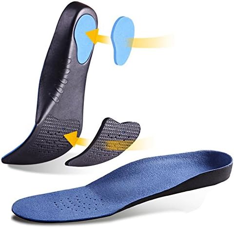 Running Insoles For Plantar Fasciitis High Arch Support Memory Foam Power Step Insole Height Increase Cushioning Orthotic Insoles