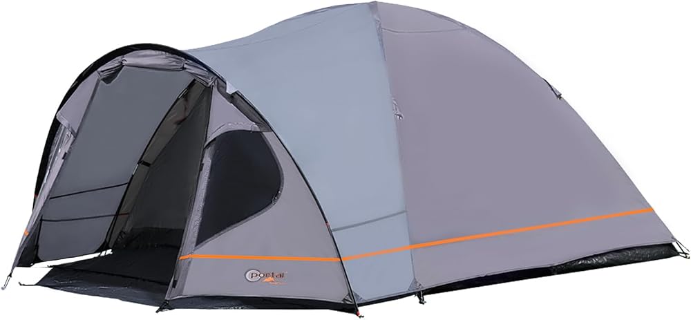 Portal 4 Person Tent with Porch 4000mm Waterproof Dome Camping Tent