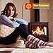 HEAT HOLDERS Ladies Twist Crew Socks, Size 5-9, Black/Grey