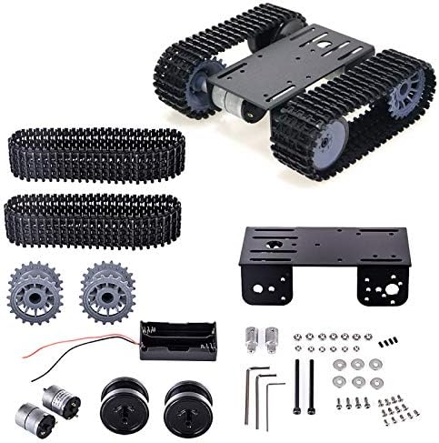 Amazon.com: Eclenyes TP101 Tracked Robot Smart Car Platform DIY Metal Robot  Tank Crawler Chassis Platform Kit for Arduino - Black: Home & Kitchen