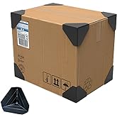 [80 Pack] Shipping Box Corner Protectors Plastic Packaging Edge Protectors, Carton Packing Corner Guard Frame Corner Protecto