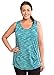 RBX Active Women's Plus Size Activewear Deep V-Neck Tank Top Blissful Blue with Hint of Mint 2X