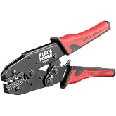 Klein Tools 3005CR Wire Crimper Tool, Ratcheting Insulated Terminal Crimper for 10 to 22 AWG Wire