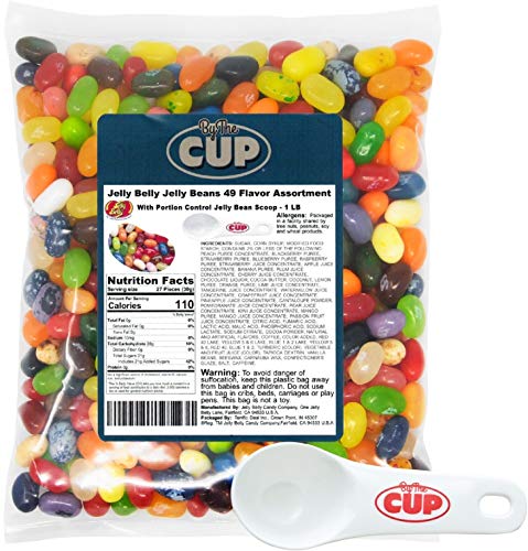 image for By The Cup Portion Control Jelly Bean Scoop with Jelly Belly Jelly Bea