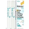 NIXXIT Nail Biting Treatment for Kids - Stop Thumb Sucking for Kids, Toddlers, Children - No Bite Nail Polish Pen - Non Glossy - Bitter Taste - Safe & Effective Solution - Paraben Free - (2 - Pack)