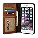 GMYLE iPhone 6 Plus Case, Book Case Vintage for iPhone 6 Plus (5.5 Display) - World Map Pattern PU Leather Stand Case Cover