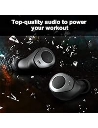 Auriculares inalámbricos Letscom True inalámbricos Bluetooth 5.0 Auriculares estéreo 3D con 4 horas de tiempo de reproducción, auriculares Bluetooth inalámbricos con micrófono integrado y caja de carga portátil negro