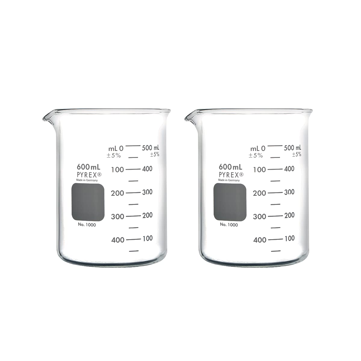PYREX Griffin Borosilicate Glass Beaker- Low Form