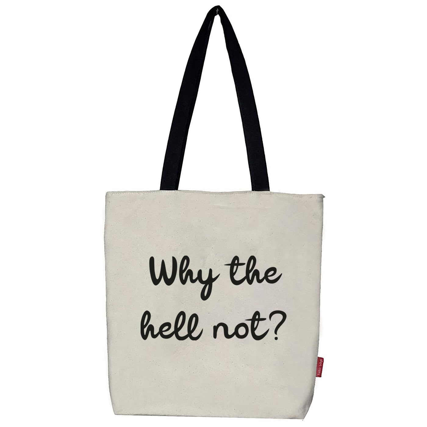 hello-bags. Canvas Tote Bag. Exterior: 100% Cotton. Includes zipper, lining and inside pocket. Packed in a gift kraft envelope. Model: “WHYTHE”. Color: Ecru. Measurements: 37 * 38 cm.