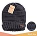 Brook + Bay Slouchy Beanie - Women's Winter Hats, Beanie Slouch Hats for Cold Weather, Oversized Beanie Knitted Hats for Women & Men Dark Gray