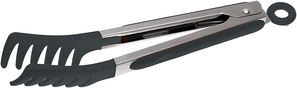 Rosenthal - Sambonet - Spaghettizange, Salatzange, Nudelzange, Universalzange - Edelstahl/Silikon - Grau - 23cm