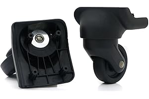 GUGULUZA Replacement Luggage Wheel Repair Suitcase Bag Parts Spinner Wheels Casters for Travel Customs Box (GU044-1 Pair)