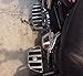 HTT Group Motorcycle Chrome Skull Zombie Rider and Passenger Footboard Kit- Traditional D Shape Fits TOURING FLHT FLT FLTR FLHR FLHS SOFTAIL FLSTC FLSTN FLSTF FLSTS