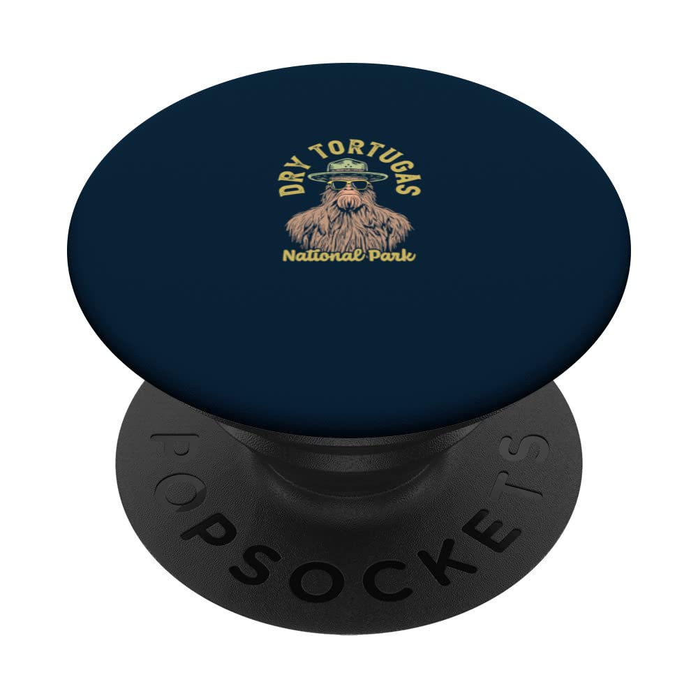 Dry Tortugas National Park Sasquatch Ranger Funny PopSockets Swappable PopGrip