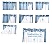 Rose Home Fashion Thermal Insulated Blackout Curtain Liner White Panel-Ring Included- Thermal Liner for Curtains/Drapes,Curtain Liner 100% Darkening,Blackout Liner for 84 Inch Curtains:50