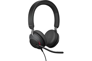 Jabra Evolve2 40 SE (2026 Version) Wired Stereo Noise-Cancelling Headset - Features 3-Microphone Call Technology and USB-C/A 