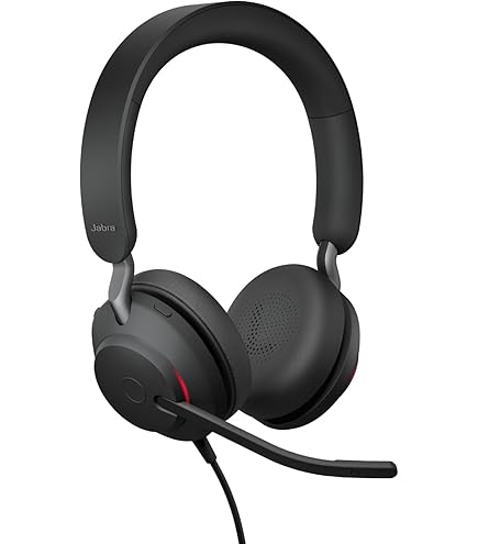 Amazon.com: Jabra Evolve2 40 UC Wired Headphones, USB-C, Stereo