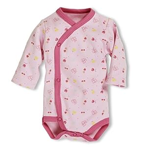 Schnizler wikkelbody roze allover baby-meisjes body