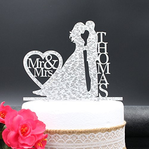 A-parts Personalized Acrylic MR MRS Wedding Cake Topper/Wedding Cake Stand/Wedding Decoration /Custom Wedding Cake Topper