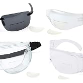 WENDA 4 Pack, +3.50 Great View Reusable Stick-On Bifocal Lenses Reader Magnifying Adhesive Reading Lens Sticker Sport Sunglass Safety Glasses Magnifier Add On Goggles (4 Pack, +3.5)