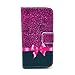 S4 Mini Case, Galaxy S4 Mini Case, Speedtek Bowknot Pattern Premium PU Leather Wallet Flip Protective Skin Case with Magnetic Closure for Samsung Galaxy S4 Mini i9190 (2013) (Built-in Credit Card/ID Card Slot)