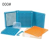 Salmue Capsule Filling Manual Machine, 100 Holes Empty Capsule Filler with Powder Spreader Plates Capsules Filling Tool Capsules Connection The Capsule Machine(000#)