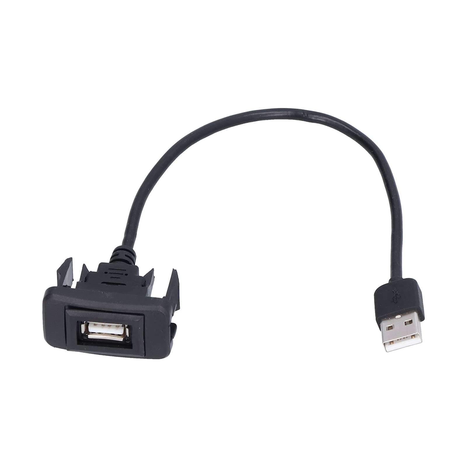 USB Panel Flush Mount Cable, USB 3.0 Extension Latch Mount, Dash Mount Panel Extension Cable, Outlet Flexible Extension Cable Charging Adapter