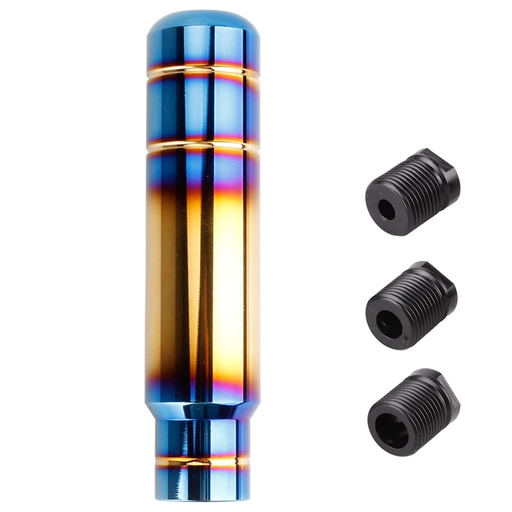 Photo 1 of BARTOO Aluminum Alloy Heavy Weighted Shifter Knob, 5" Auto Gear Shift Knob, Car Gear Lever Stick Shifter Handle,with 3 Threaded Adapters M8 M10 M12,Fit Most Automatic Manual Vehicle(Gold Plated)