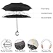 Newsight Reverse Umbrella, Double Layer Inverted Umbrella Upside Down, Self Stand, C Shape Handle, Inverse Inside Out Folding for Car, Windproof, Waterproof, Sun Protective (Constellation.)