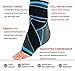 Plantar Fasciitis Ankle Brace Sock, Compression Achilles Tendon Support Sleeve with Adjustable Strap for Eases Swelling,Joint Pain Foot Pain Relief from Heel Spurs