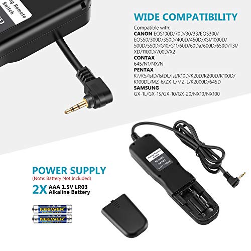 Neewer LCD Timer Shutter Release Remote Control for Canon 700D/T5i