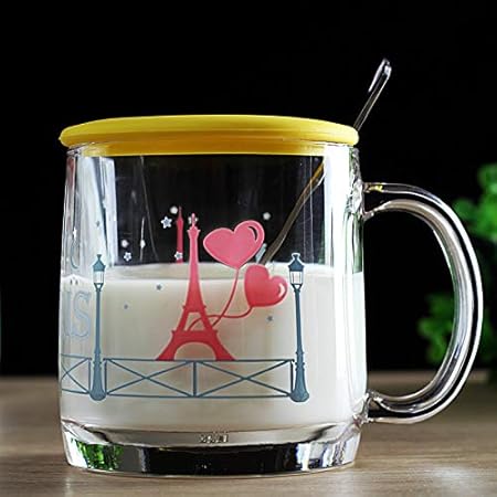 Glaseres Cristalería Taza De Leche De Microondas Taza De Desayuno ...