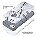 iPhone 5C Case,ULAK Shockproof Soft Silicone Rubber Hard Plastic Hybrid Heavy Duty Protection Kidproof High Impact Case Cover for Apple iPhone 5C-Artistic Art Marble pattern